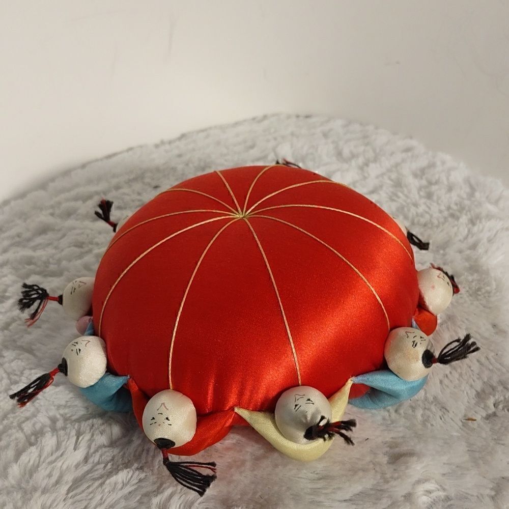 Vtg. Oriental Pin Cushion 
